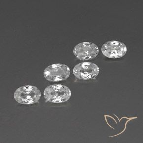 Pedras preciosas de Zircão Branco natural de 4.25 ct, oval, VVS-VS