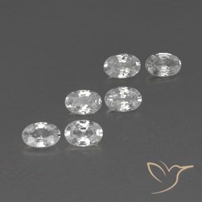 Pedras preciosas de Zircão Branco natural de 4.10 ct, oval, VVS-VS