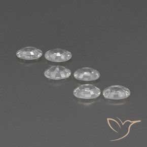 Pedras preciosas de Zircão Branco natural de 4.10 ct, oval, VVS-VS
