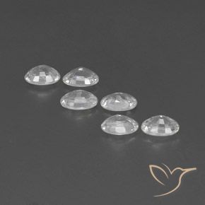 Pedras preciosas de Zircão Branco natural de 4.40 ct, oval, VVS-VS
