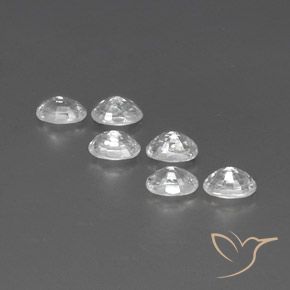 Pedras preciosas de Zircão Branco natural de 5.01 ct, oval, VVS-VS