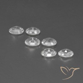 Pedras preciosas de Zircão Branco natural de 4.70 ct, oval, VVS-VS
