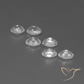 Pedras preciosas de Zircão Branco natural de 4.92 ct, oval, VVS-VS