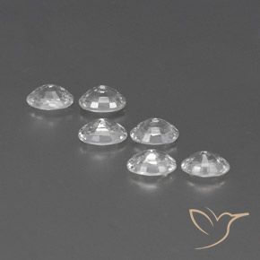 Pedras preciosas de Zircão Branco natural de 4.72 ct, oval, VVS-VS
