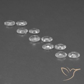 Pedras preciosas de Zircão Branco natural de 6.62 ct, oval, VVS-VS
