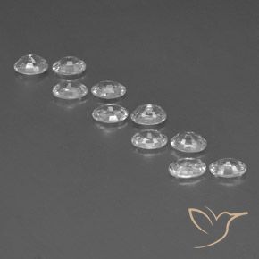 Pedras preciosas de Zircão Branco natural de 7.66 ct, oval, VVS-VS