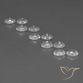 Pedras preciosas de Zircão Branco natural de 7.92 ct, oval, VVS-VS