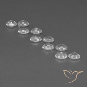 Pedras preciosas de Zircão Branco natural de 7.73 ct, oval, VVS-VS