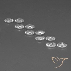 Pedras preciosas de Zircão Branco natural de 6.68 ct, oval, VVS-VS