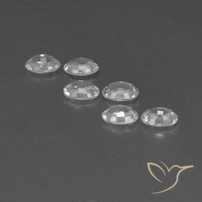 Pedras preciosas de Zircão Branco natural de 4.32 ct, oval, VVS-VS