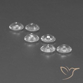 Pedras preciosas de Zircão Branco natural de 4.69 ct, oval, VVS-VS