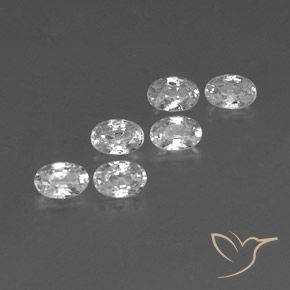 Pedras preciosas de Zircão Branco natural de 4.49 ct, oval, VVS-VS