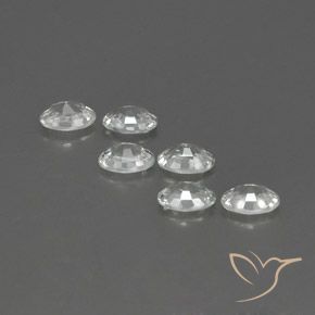 Pedras preciosas de Zircão Branco natural de 4.21 ct, oval, VVS-VS