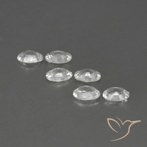 Pedras preciosas de Zircão Branco natural de 3.95 ct, oval, VVS-VS
