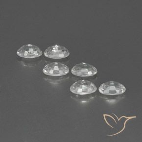 Pedras preciosas de Zircão Branco natural de 4.69 ct, oval, VVS-VS