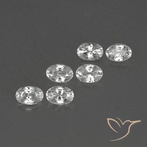 Pedras preciosas de Zircão Branco natural de 4.67 ct, oval, VVS-VS