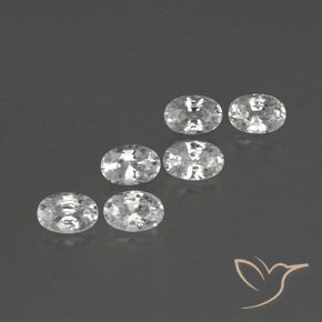Pedras preciosas de Zircão Branco natural de 4.75 ct, oval, VVS-VS