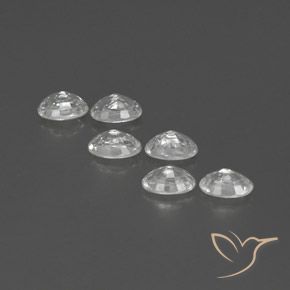 Pedras preciosas de Zircão Branco natural de 4.75 ct, oval, VVS-VS