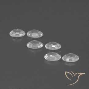 Pedras preciosas de Zircão Branco natural de 4.24 ct, oval, VVS-VS