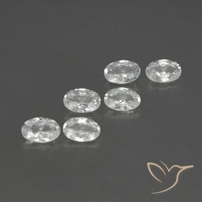 Pedras preciosas de Zircão Branco natural de 4.05 ct, oval, VVS-VS