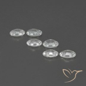 Pedras preciosas de Zircão Branco natural de 4.05 ct, oval, VVS-VS