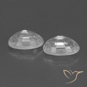 Pedras preciosas de Zircão Branco natural de 1.68 ct, oval, VVS
