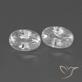 Pedras preciosas de Zircão Branco natural de 1.78 ct, oval, VVS