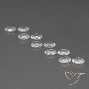 Pedras preciosas de Zircão Branco natural de 6.50 ct, oval, VVS-VS