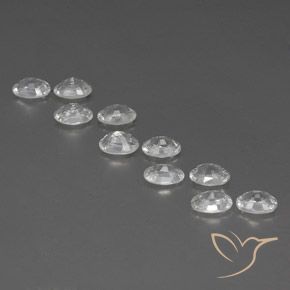 Pedras preciosas de Zircão Branco natural de 7.78 ct, oval, VVS-VS