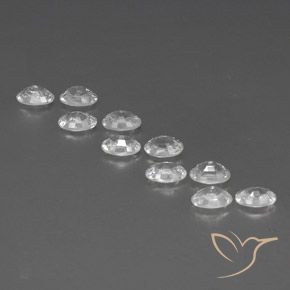 Pedras preciosas de Zircão Branco natural de 7.50 ct, oval, VVS-VS