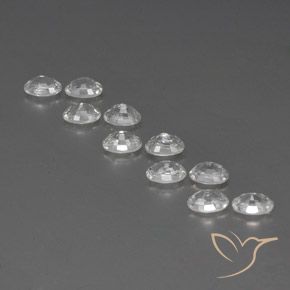 Pedras preciosas de Zircão Branco natural de 8.15 ct, oval, VVS-VS