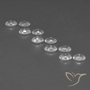 Pedras preciosas de Zircão Branco natural de 7.23 ct, oval, VVS-VS