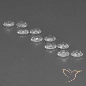 Pedras preciosas de Zircão Branco natural de 7.33 ct, oval, VVS-VS