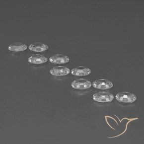 Pedras preciosas de Zircão Branco natural de 6.80 ct, oval, VVS-VS