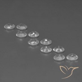 Pedras preciosas de Zircão Branco natural de 7.76 ct, oval, VVS-VS