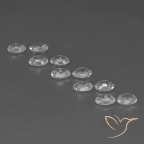Pedras preciosas de Zircão Branco natural de 7.58 ct, oval, VVS-VS