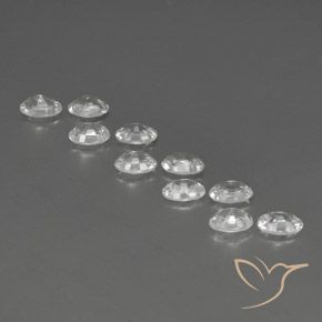 Pedras preciosas de Zircão Branco natural de 6.94 ct, oval, VVS-VS