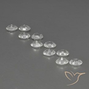 Pedras preciosas de Zircão Branco natural de 7.54 ct, oval, VVS-VS
