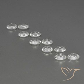 Pedras preciosas de Zircão Branco natural de 6.93 ct, oval, VVS-VS