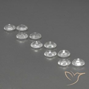 Pedras preciosas de Zircão Branco natural de 8.12 ct, oval, VVS-VS