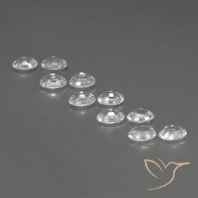 Pedras preciosas de Zircão Branco natural de 7.54 ct, oval, VVS-VS
