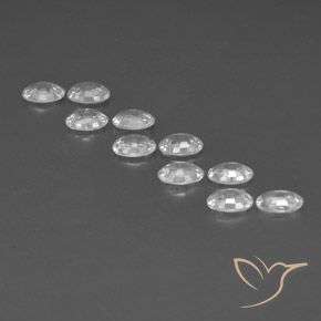 Pedras preciosas de Zircão Branco natural de 6.75 ct, oval, VVS-VS