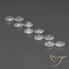 Pedras preciosas de Zircão Branco natural de 7.80 ct, oval, VVS-VS