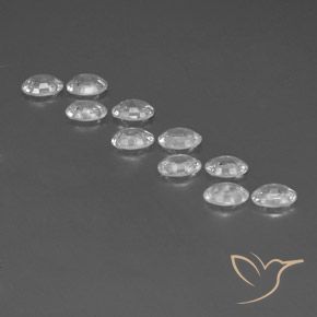 Pedras preciosas de Zircão Branco natural de 6.76 ct, oval, VVS-VS