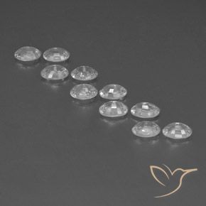 Pedras preciosas de Zircão Branco natural de 7.50 ct, oval, VVS-VS