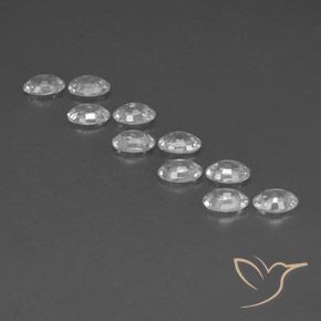 Pedras preciosas de Zircão Branco natural de 6.86 ct, oval, VVS-VS