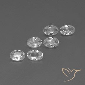 Pedras preciosas de Zircão Branco natural de 3.75 ct, oval, VVS-VS