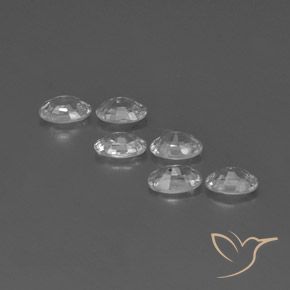 Pedras preciosas de Zircão Branco natural de 4.38 ct, oval, VVS-VS