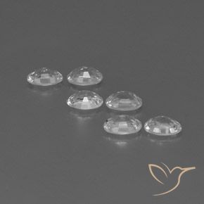 Pedras preciosas de Zircão Branco natural de 4.39 ct, oval, VVS-VS