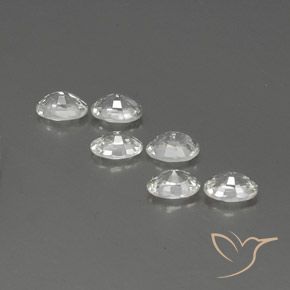 Pedras preciosas de Zircão Branco natural de 4.54 ct, oval, VVS-VS